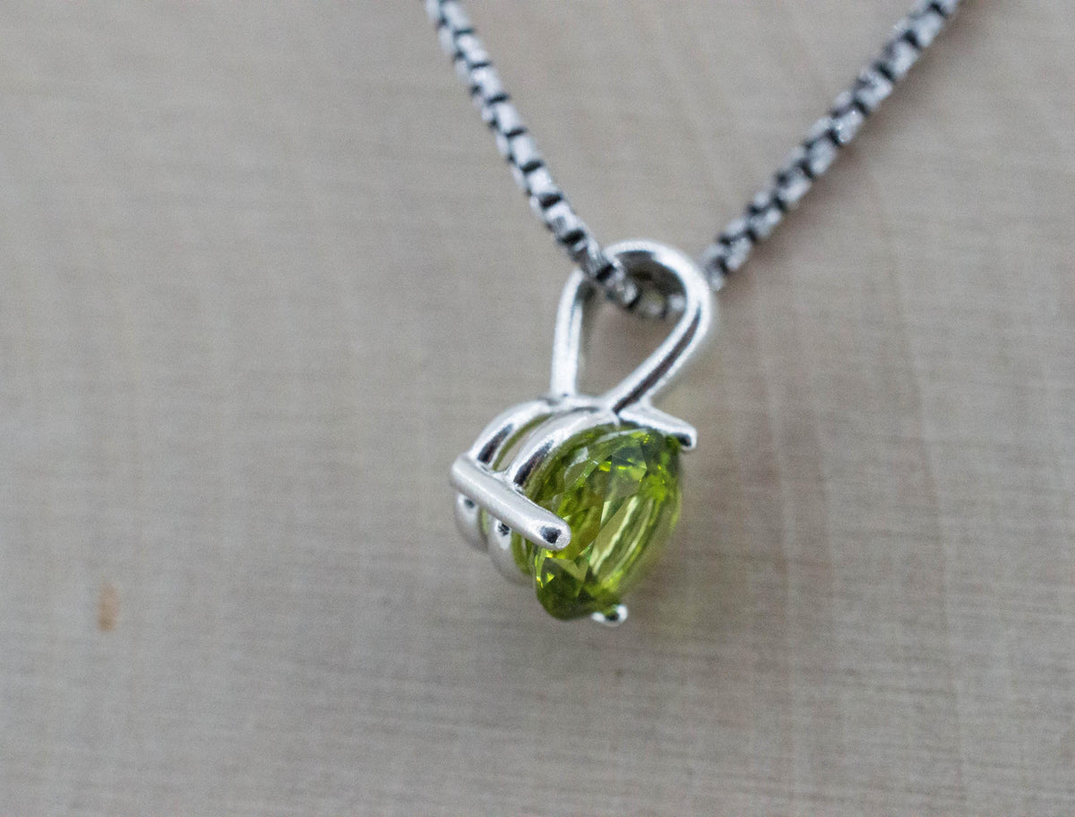Peridot Pendant; Natural Untreated Tanzania GoGo Peridot; 1.735cts