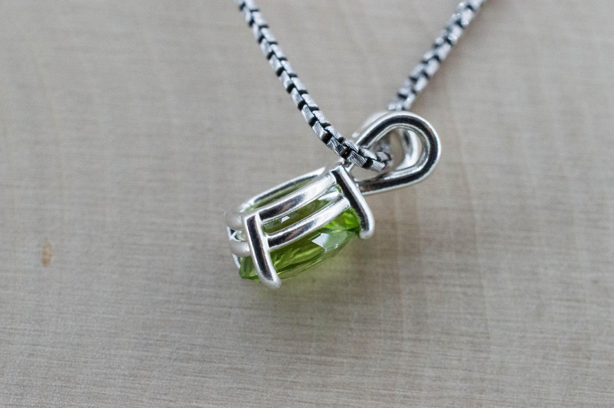 Peridot Pendant; Natural Untreated Tanzania GoGo Peridot; 1.985cts
