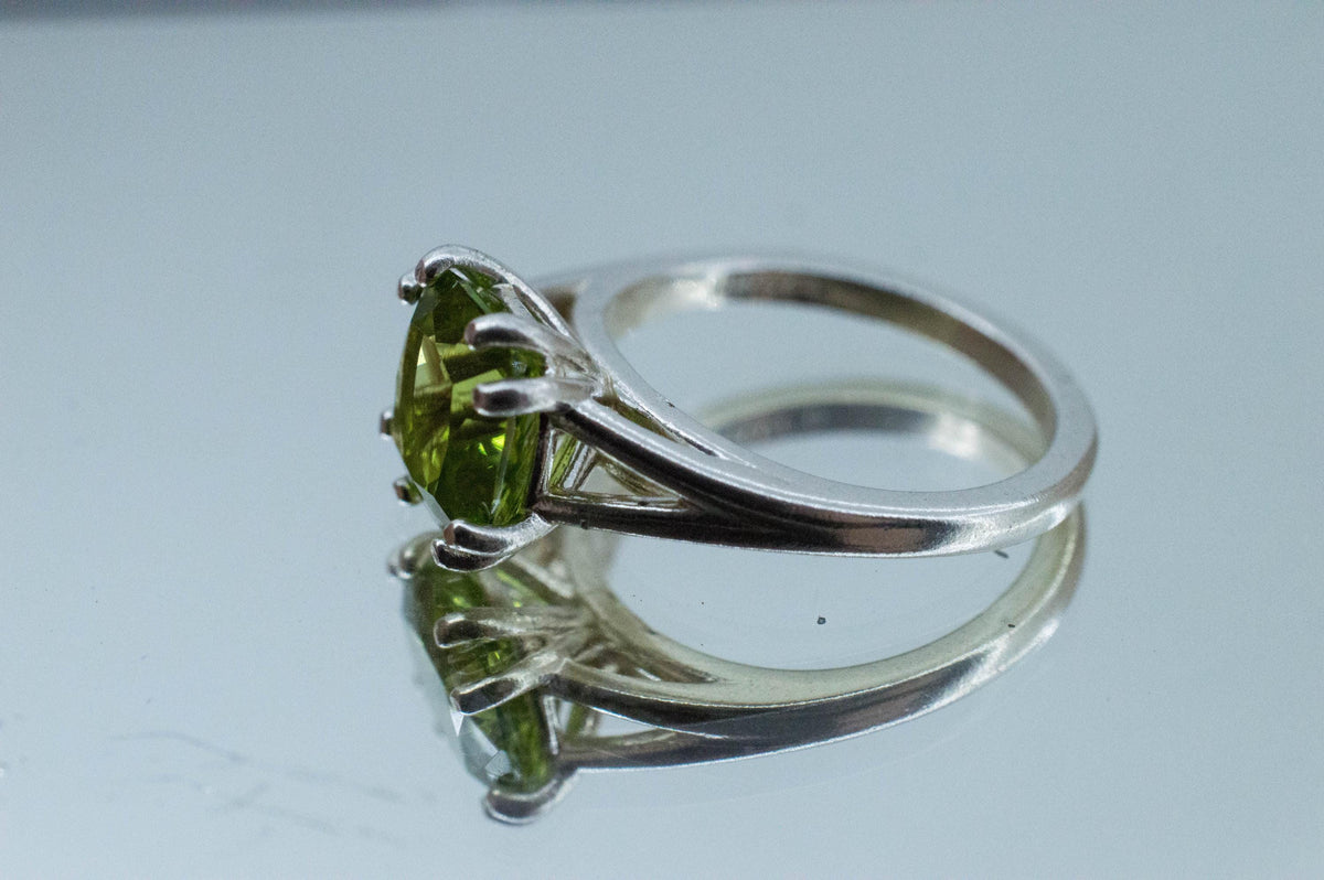 Peridot Ring, Natural Untreated Pakistan Peridot; 3.240cts