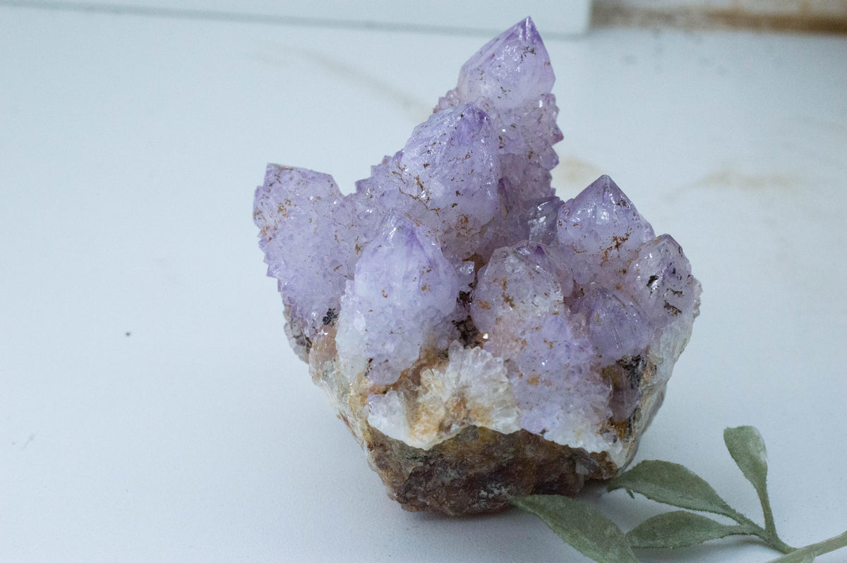Spirit Quartz Cluster; Natural Untreated South Africa Cactus Quartz; 403.36 grams
