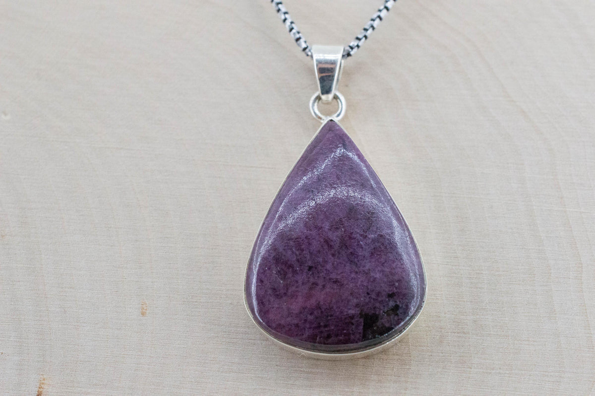 Ruby Pendant; Natural Untreated Tanzania Ruby; 22.445cts - Mark Oliver Gems