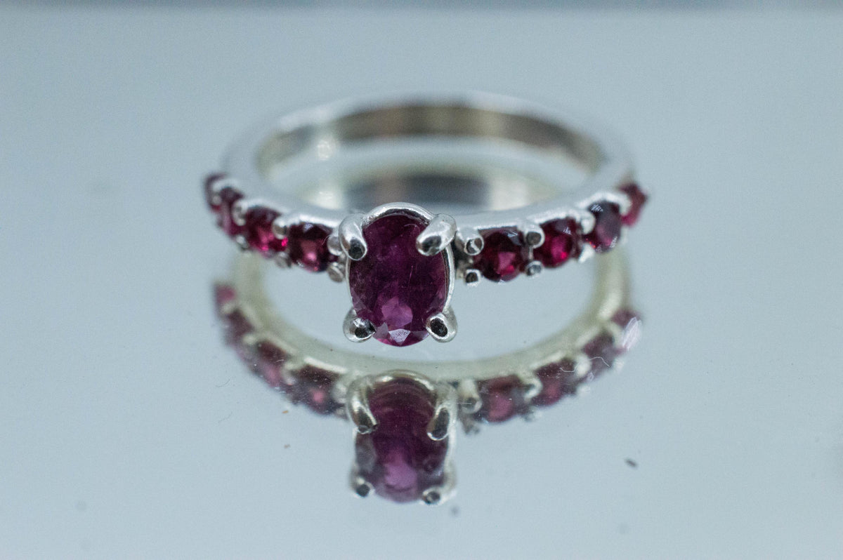 Winza Ruby Sapphire Ring; Natural Untreated Tanzania Ruby and Burma Jedi Spinel - Mark Oliver Gems