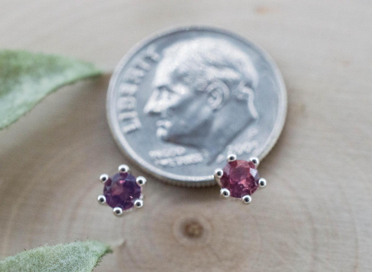Winza Ruby Sapphire Earrings; Natural Untreated Tanzania Ruby; 0.385cts - Mark Oliver Gems