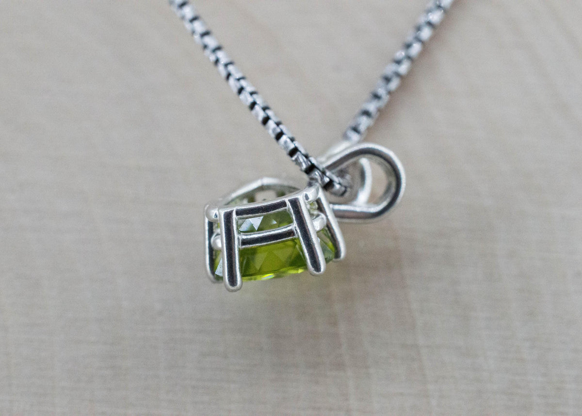 Peridot Pendant; Natural Untreated Tanzania GoGo Peridot; 1.895cts