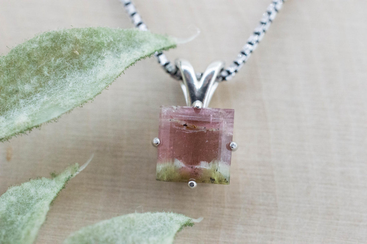 Watermelon Tourmaline Pendant; Natural Untreated Brazil Tourmaline; 2.495cts - Mark Oliver Gems