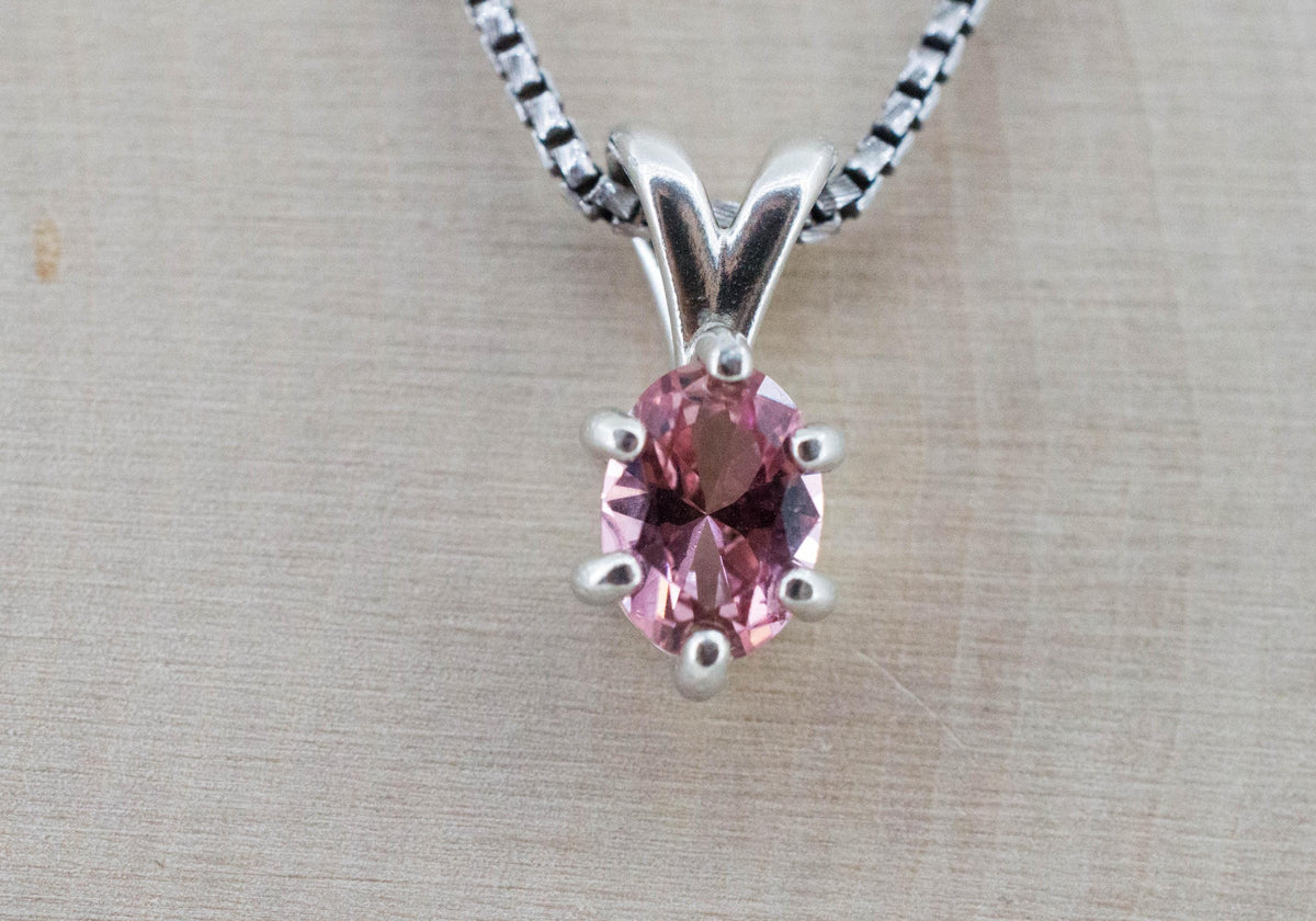 Pink Tourmaline Pendant; Natural Untreated Brazil Tourmaline; 0.955cts - Mark Oliver Gems