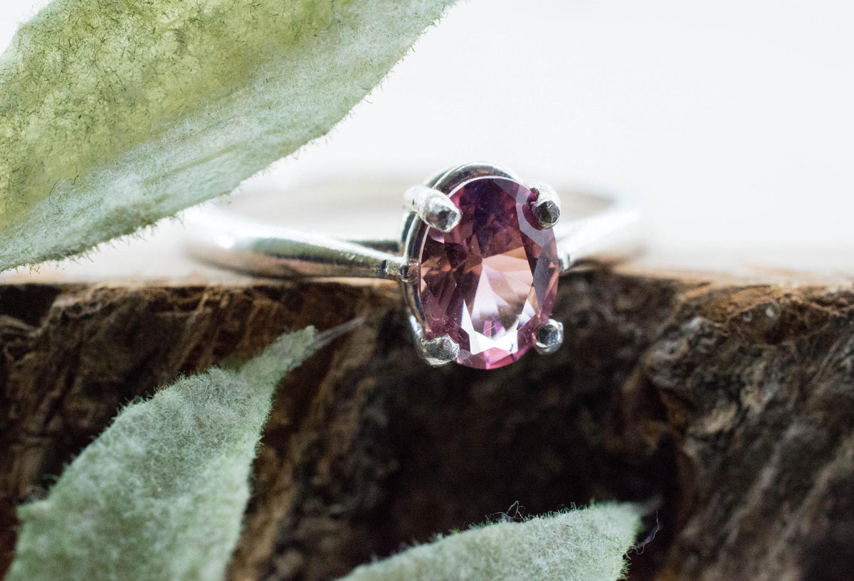 Pink Tourmaline Ring; Natural Untreated Brazilian Tourmaline; 0.825cts - Mark Oliver Gems