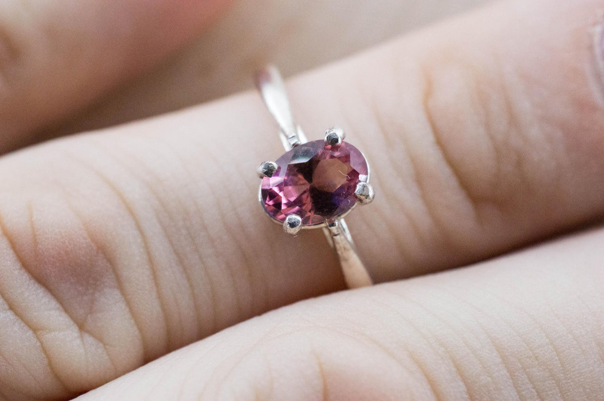 Pink Tourmaline Ring; Natural Untreated Brazilian Tourmaline; 0.825cts - Mark Oliver Gems