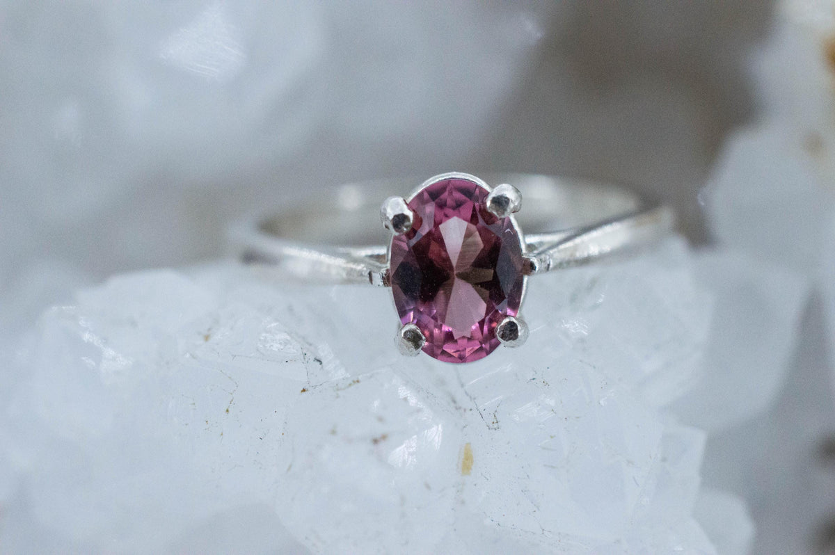 Pink Tourmaline Ring; Natural Untreated Brazilian Tourmaline; 0.825cts - Mark Oliver Gems