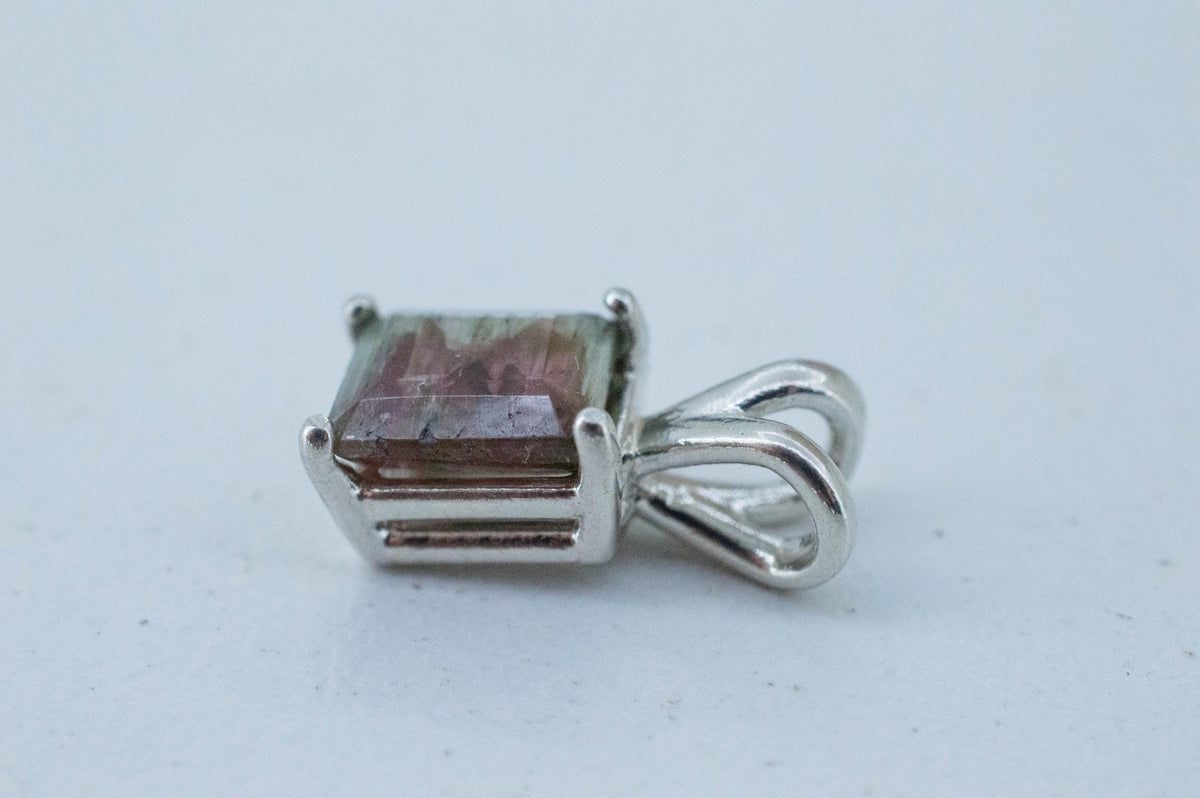 Watermelon Tourmaline Pendant; Natural Untreated Brazil Tourmaline; 1.455cts - Mark Oliver Gems