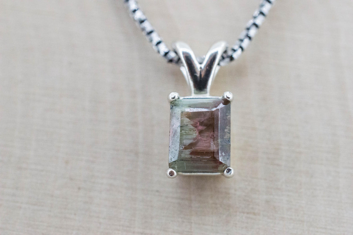 Watermelon Tourmaline Pendant; Natural Untreated Brazil Tourmaline; 1.455cts - Mark Oliver Gems