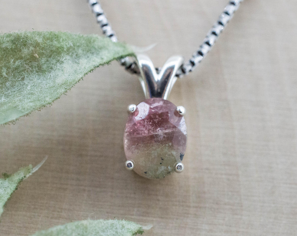 Watermelon Tourmaline Pendant; Natural Untreated Brazil Tourmaline; 1.740cts - Mark Oliver Gems