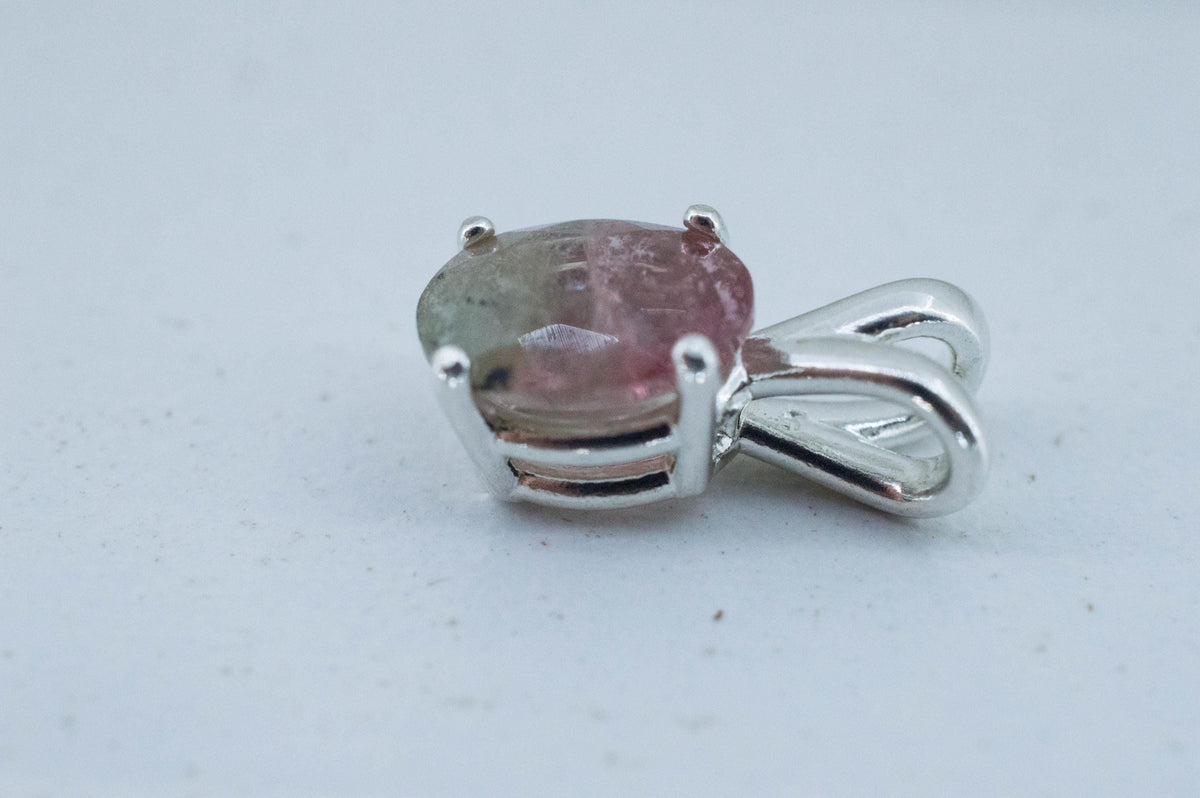 Watermelon Tourmaline Pendant; Natural Untreated Brazil Tourmaline; 1.740cts - Mark Oliver Gems