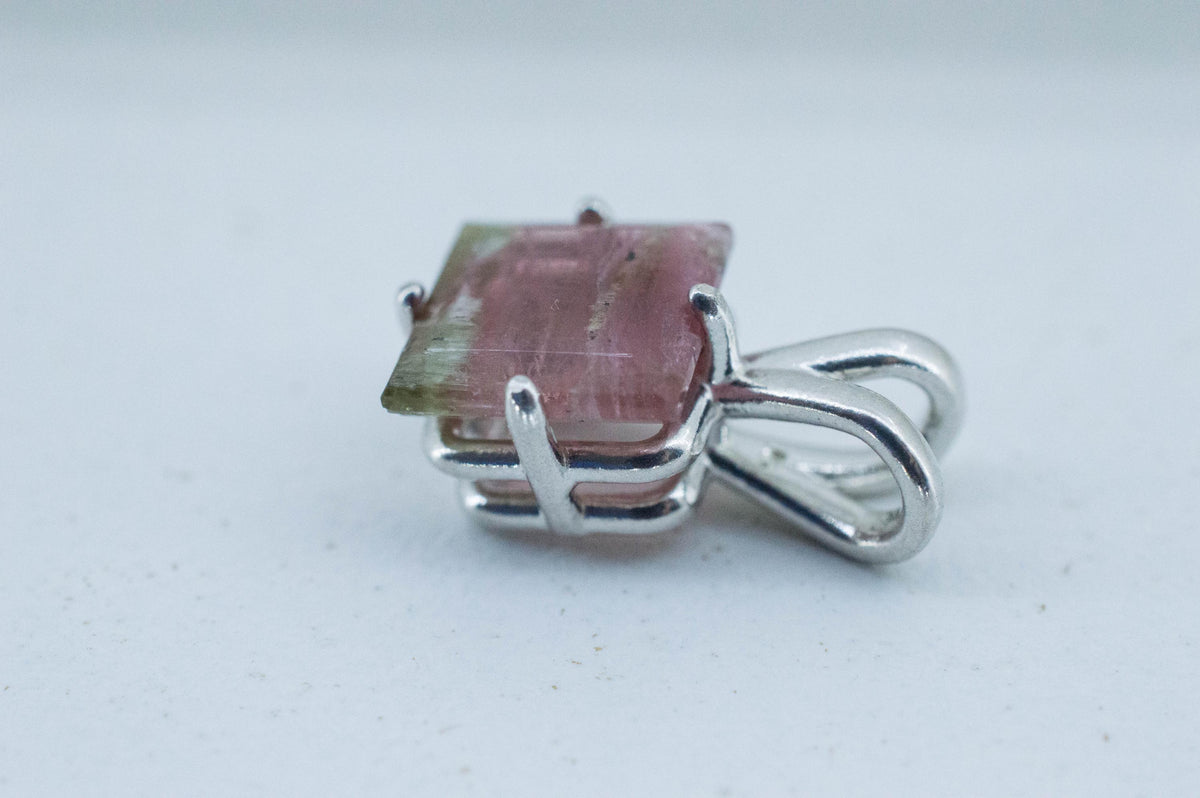 Watermelon Tourmaline Pendant; Natural Untreated Brazil Tourmaline; 2.495cts - Mark Oliver Gems