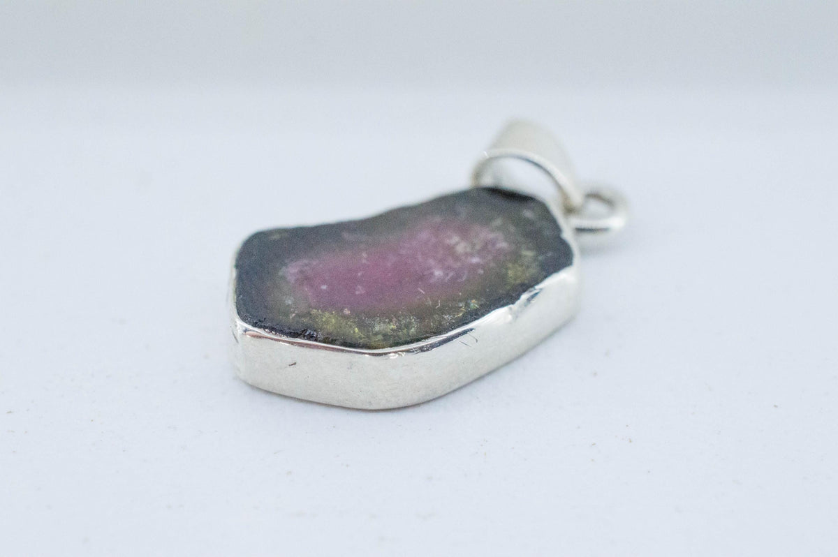 Watermelon Tourmaline Pendant; Natural Untreated Brazil Tourmaline; 5.250cts - Mark Oliver Gems