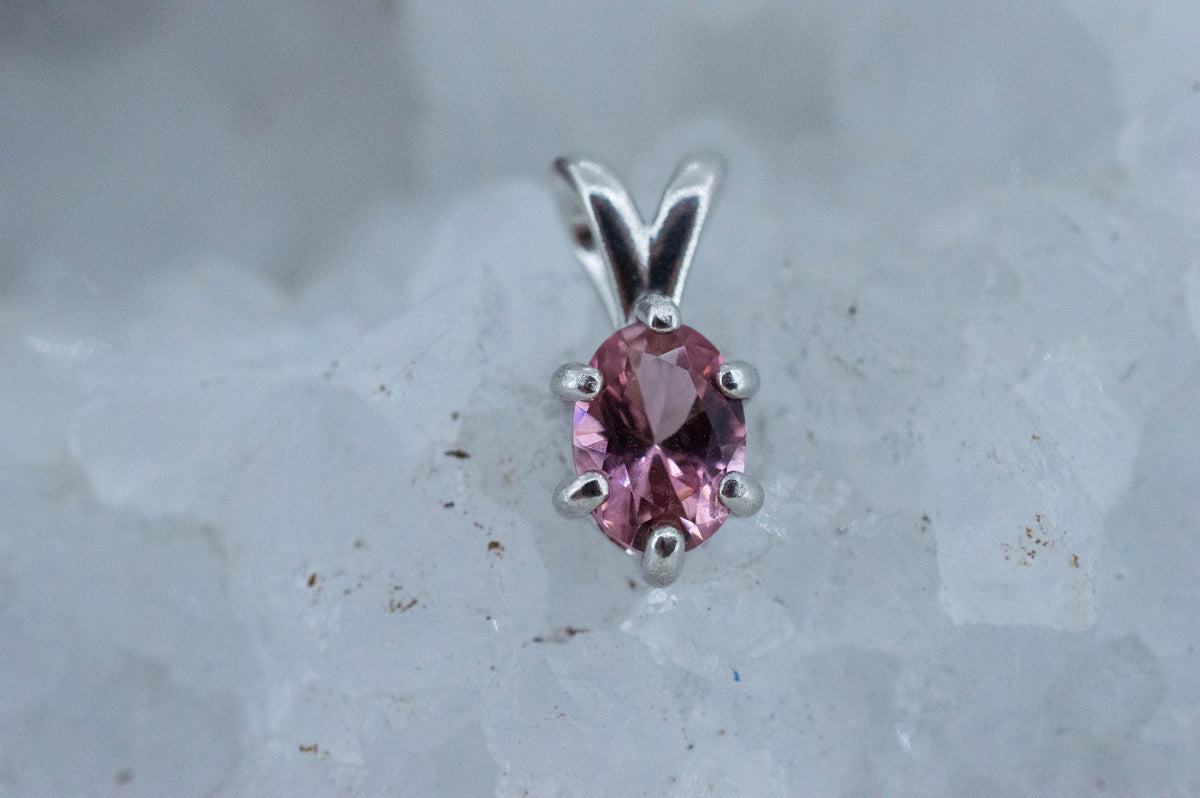 Pink Tourmaline Pendant; Natural Untreated Brazil Tourmaline; 0.955cts - Mark Oliver Gems