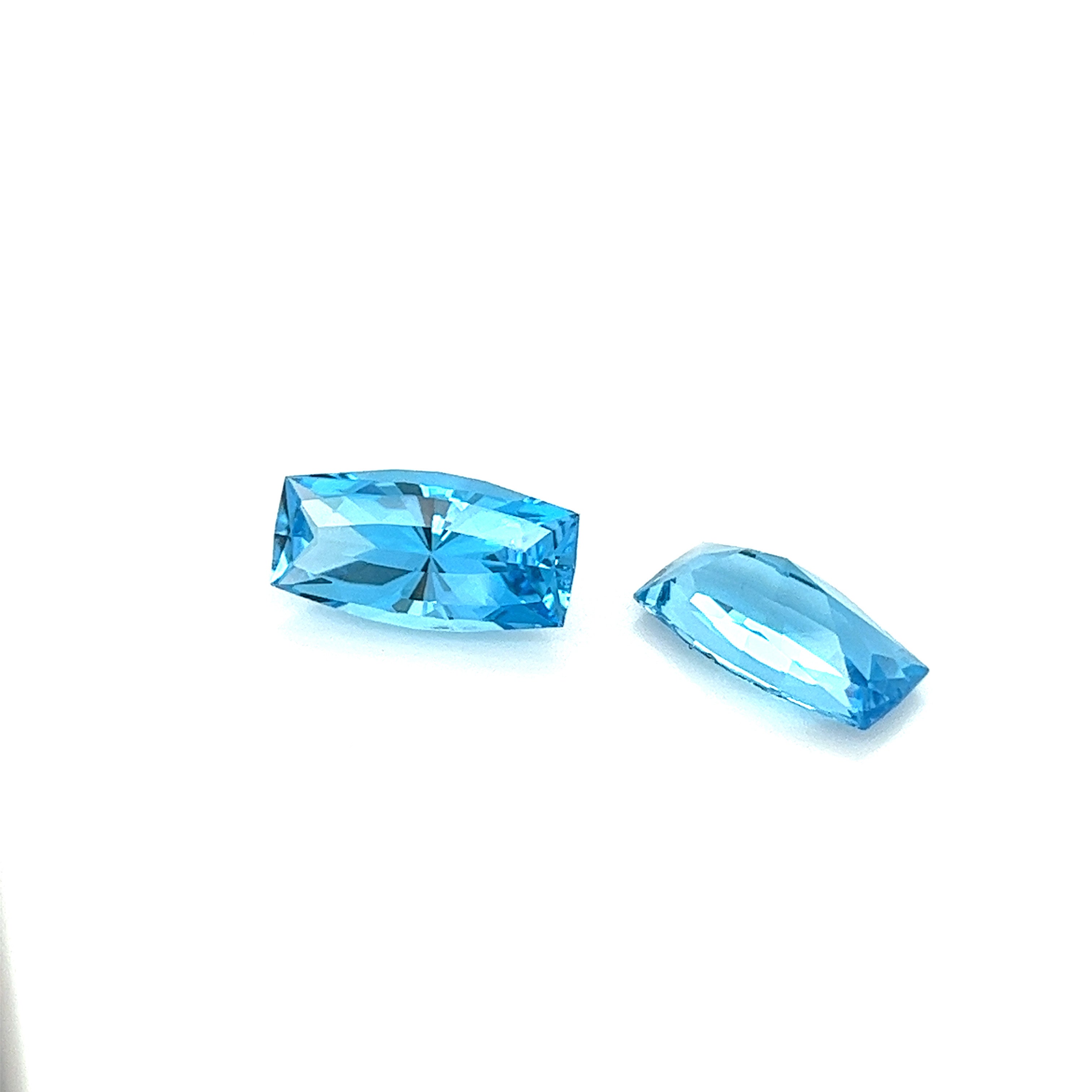 Blue Topaz Gemstones; Natural Brazil Topaz, 10.480cts - Mark Oliver Gems