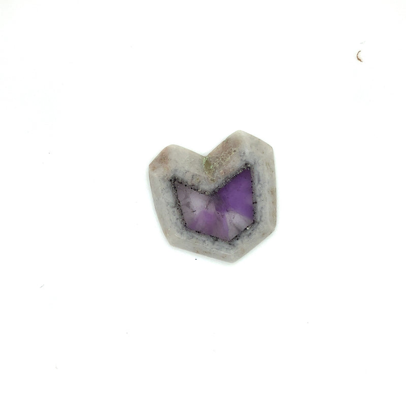 Trapiche Amethyst; Natural Untreated India Amethyst Slice, 8grams