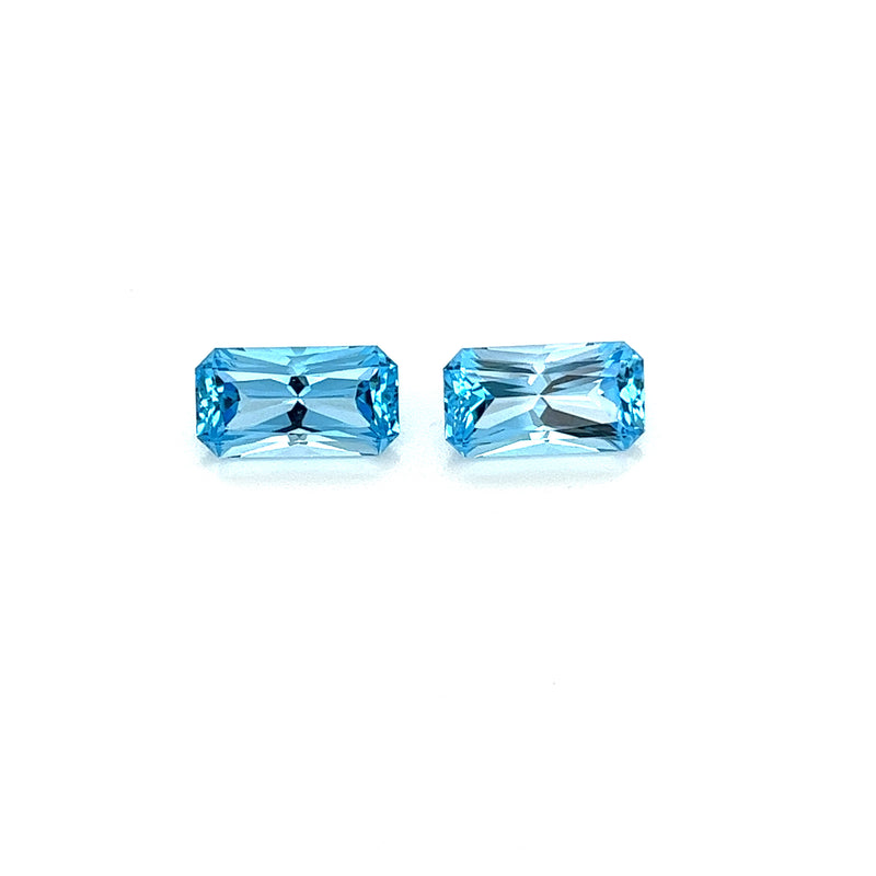 Blue Topaz Gemstones; Natural Brazil Topaz, 5.880cts