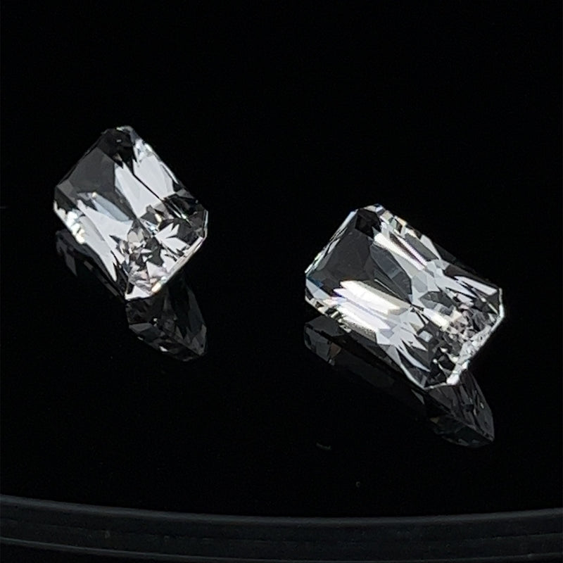 Danburite Gemstones; Natural Untreated Mexico Danburite Pair, 7.265cts