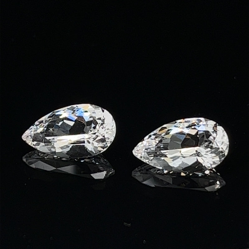 Danburite Gemstones; Natural Untreated Mexico Danburite Pair, 4.590cts