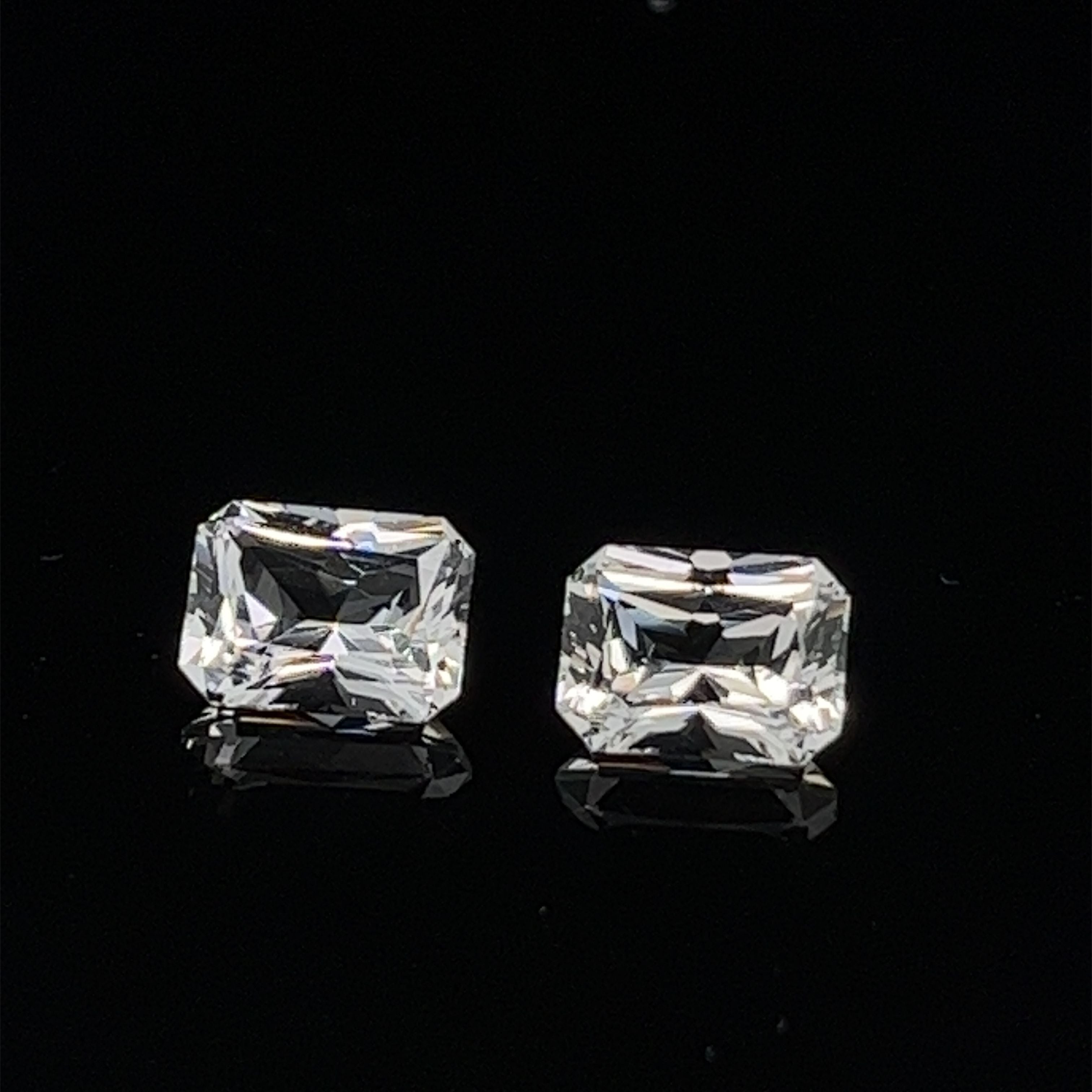 Danburite Gemstones; Natural Untreated Mexico Danburite Pair, 3.215cts - Mark Oliver Gems