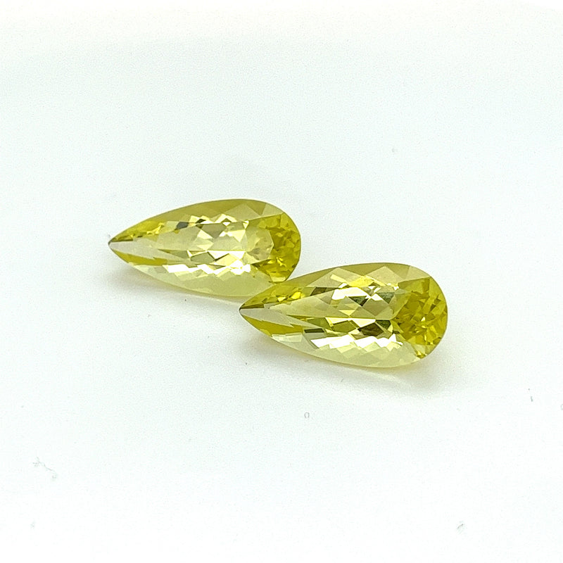 Lemon Quartz Gemstones; Natural Untreated Brazil Quartz, 10.605cts