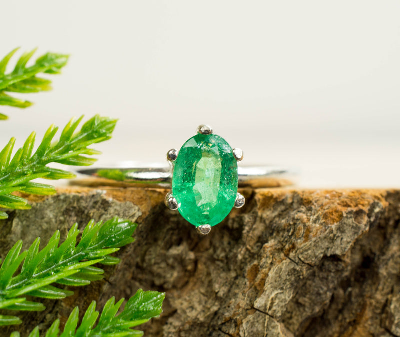 Emerald Ring; Genuine Colombia Emerald