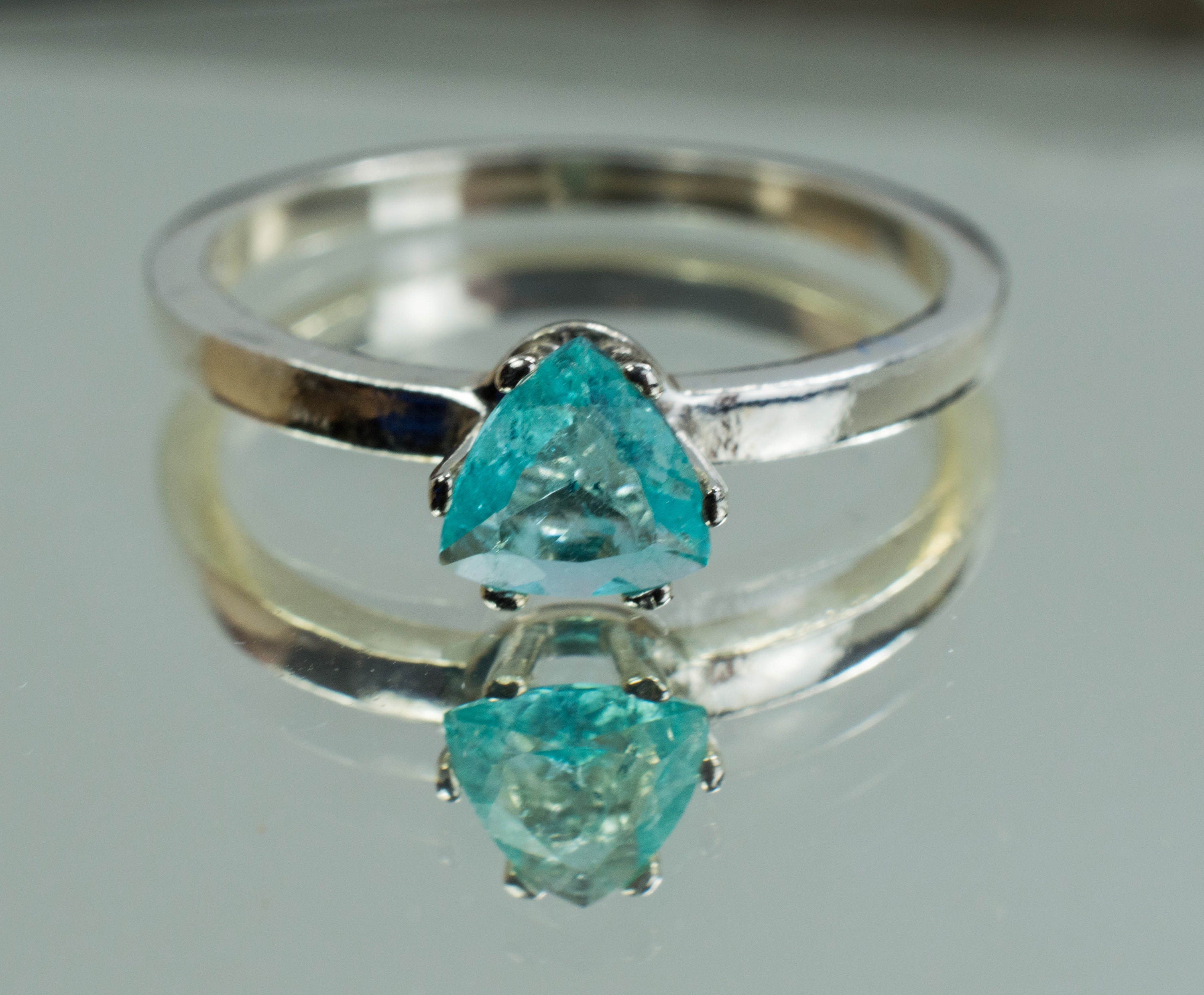 Paraiba Tourmaline Ring; Genuine Untreated Brazilian Tourmaline - Mark Oliver Gems