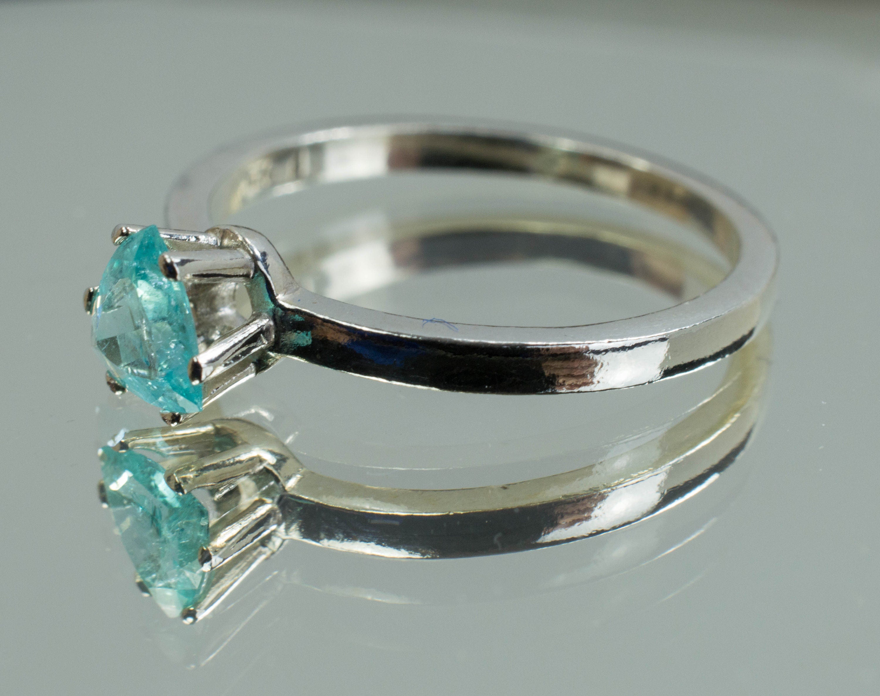 Paraiba Tourmaline Ring; Genuine Untreated Brazilian Tourmaline - Mark Oliver Gems