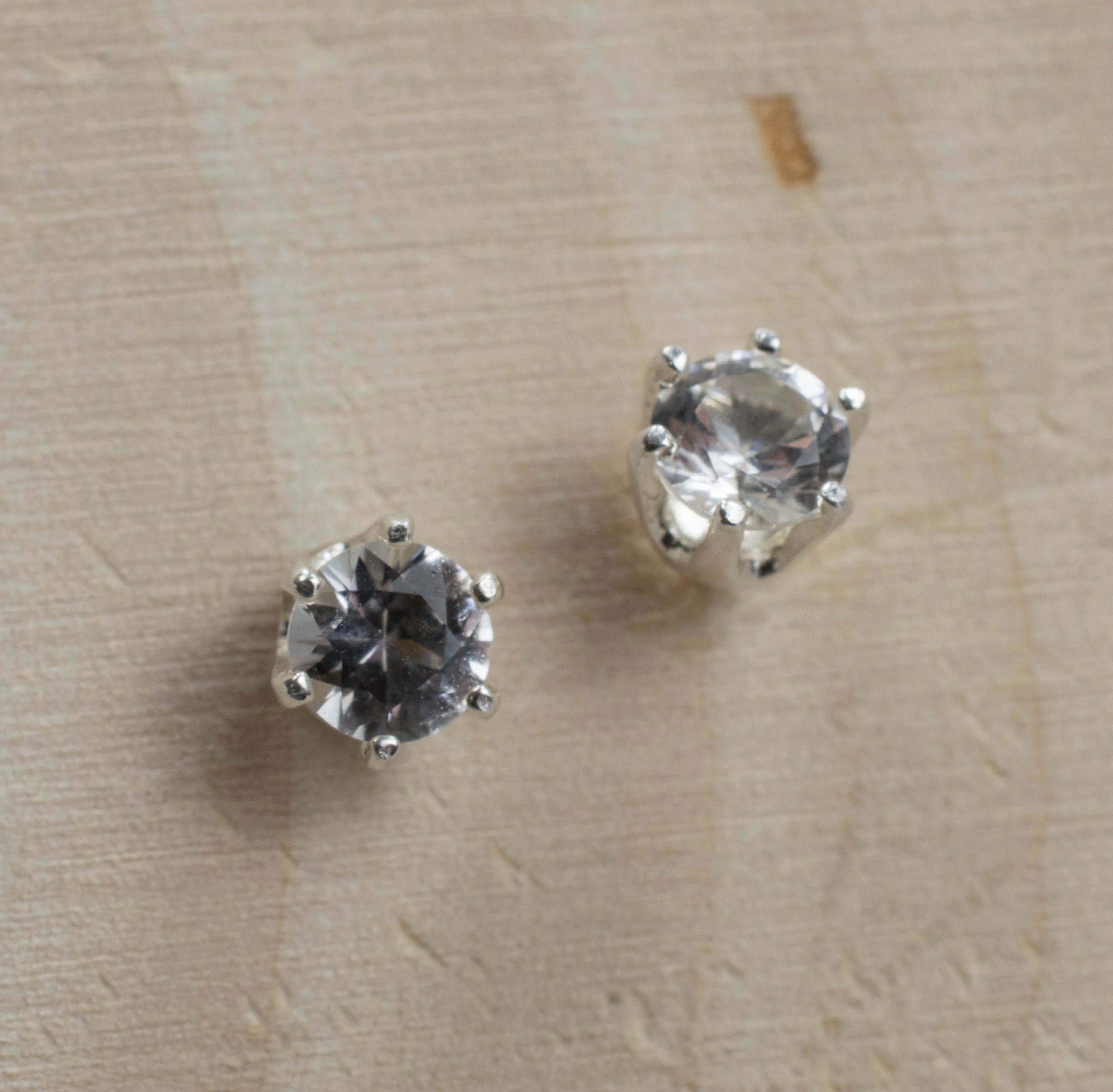 Phenakite Earrings; Genuine Untreated Phenakite - Mark Oliver Gems