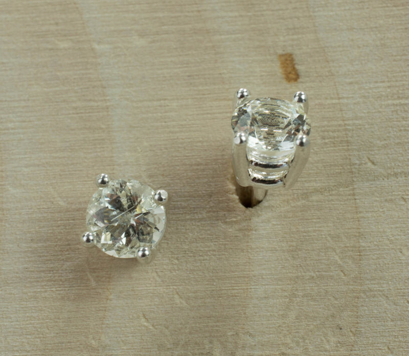 Scapolite Sterling Silver Earrings, Genuine Untreated Afghanistan Scapolite