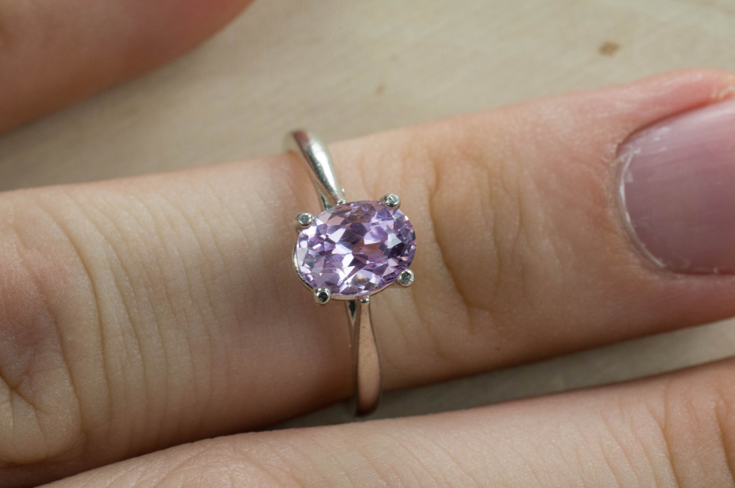 Pink Sapphire Ring, Genuine Untreated Sri Lanka Sapphire; Sapphire Ring - Mark Oliver Gems