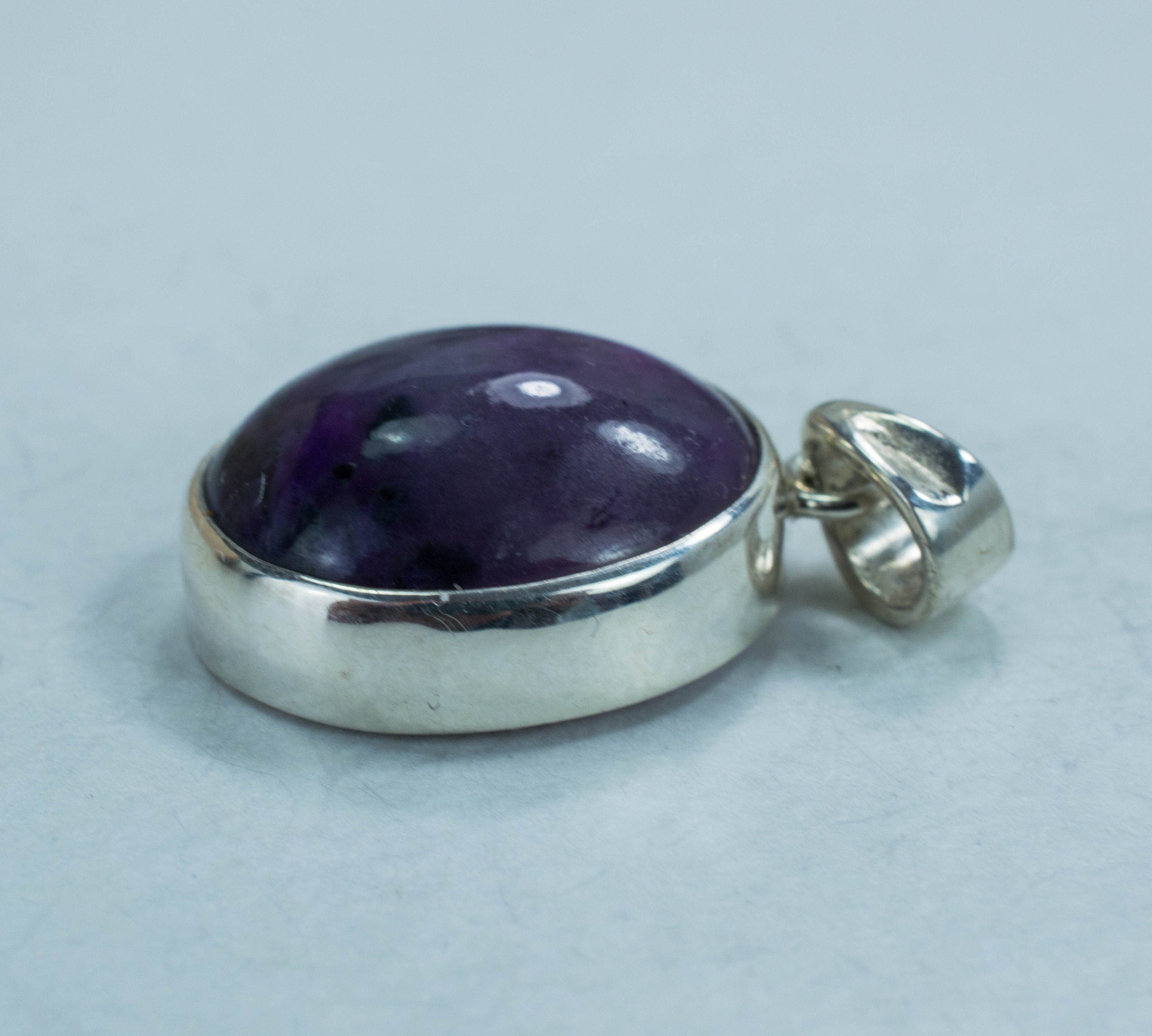 Sugilite Sterling Silver Pendant; Genuine Untreated South African Sugilite; 14.865cts - Mark Oliver Gems