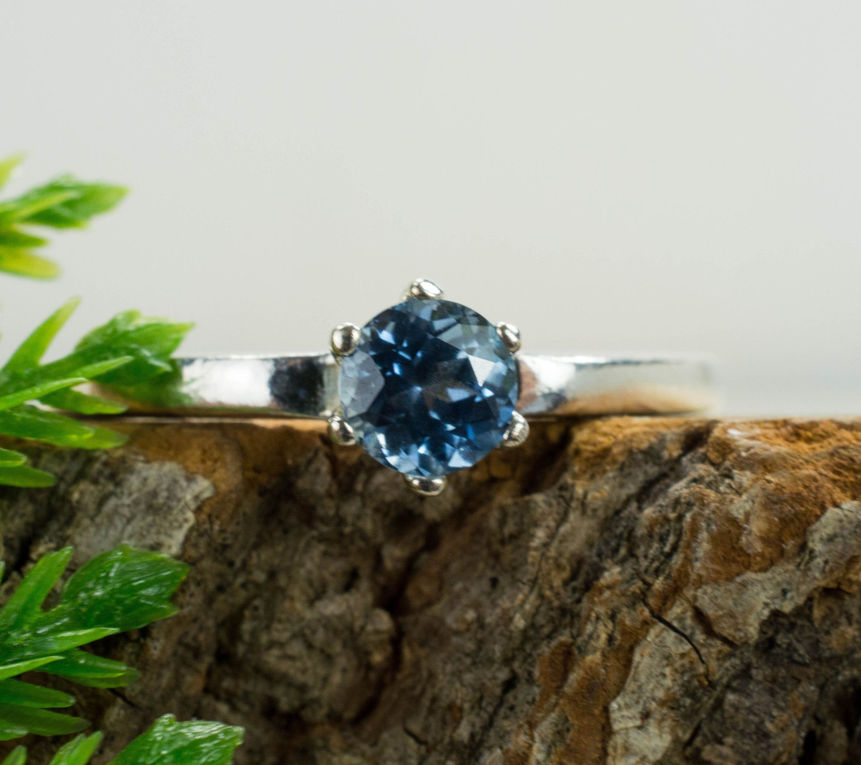 Blue Sapphire Ring, Genuine Untreated Rwanda Sapphire; Blue Sapphire Ring - Mark Oliver Gems