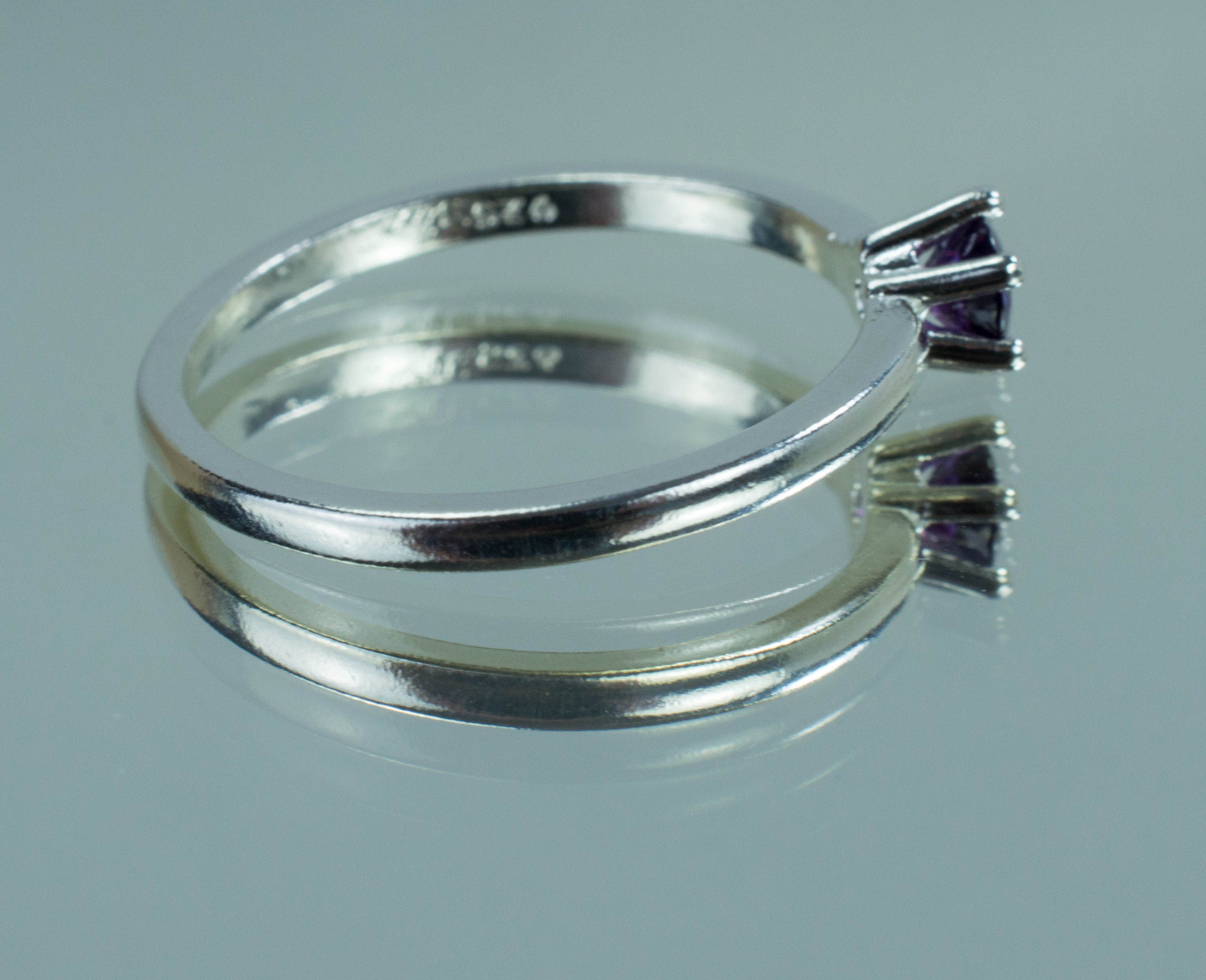 Purple Sapphire Ring, Genuine Untreated Sri Lanka Sapphire - Mark Oliver Gems