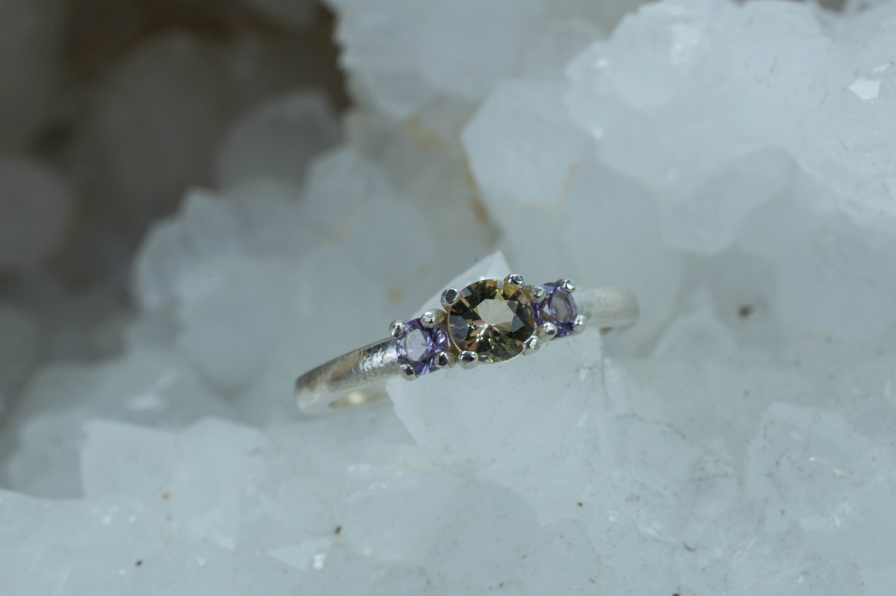 Scapolite Ring; Natural Untreated Tanzania Scapolite - Mark Oliver Gems