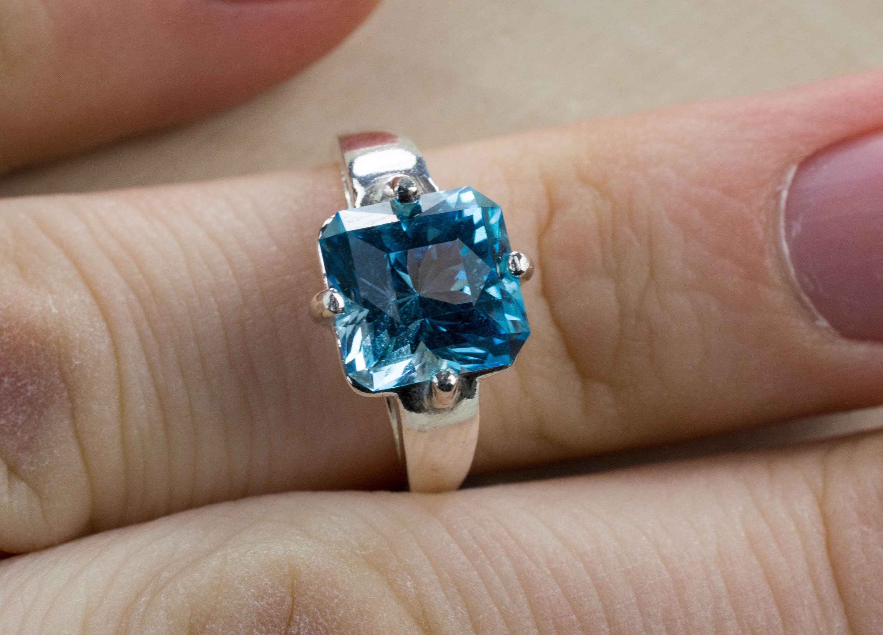 Genuine blue deals topaz ring