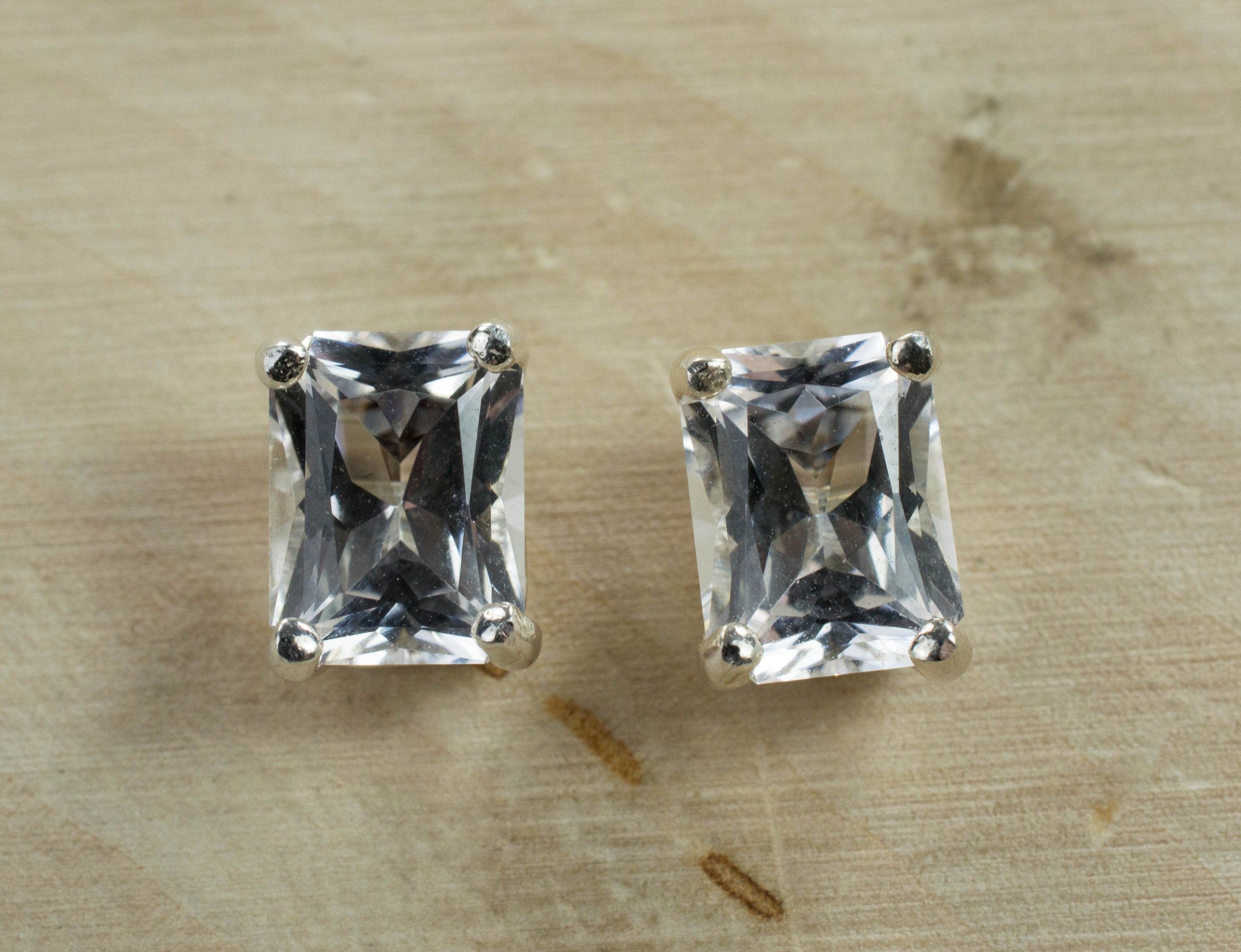 Danburite Earrings; Genuine Untreated Mexico Mined Danburite - Mark Oliver Gems