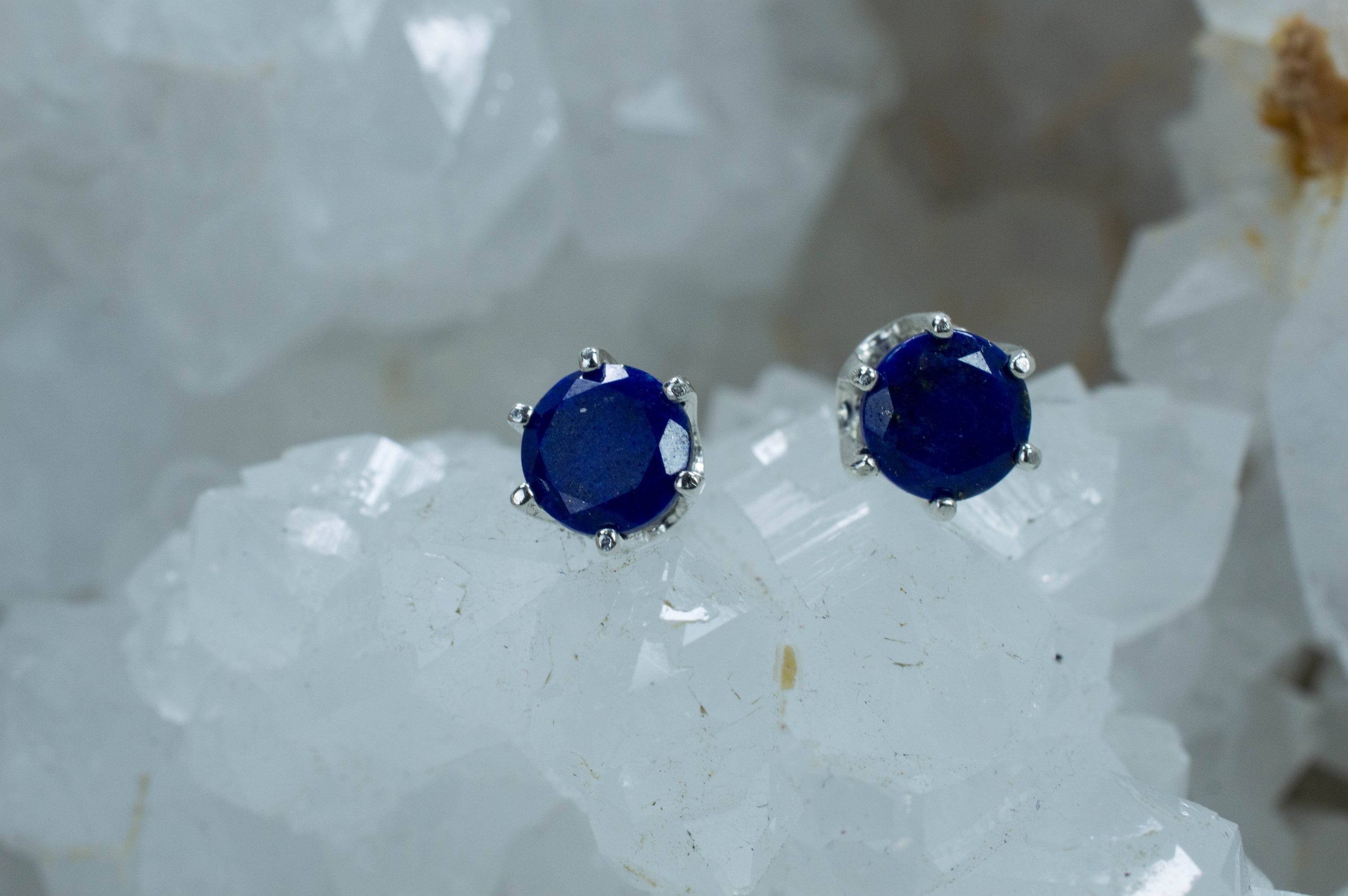 Lapis Lazuli Earrings, Genuine Untreated Afghan Lapis; 1.260cts - Mark Oliver Gems