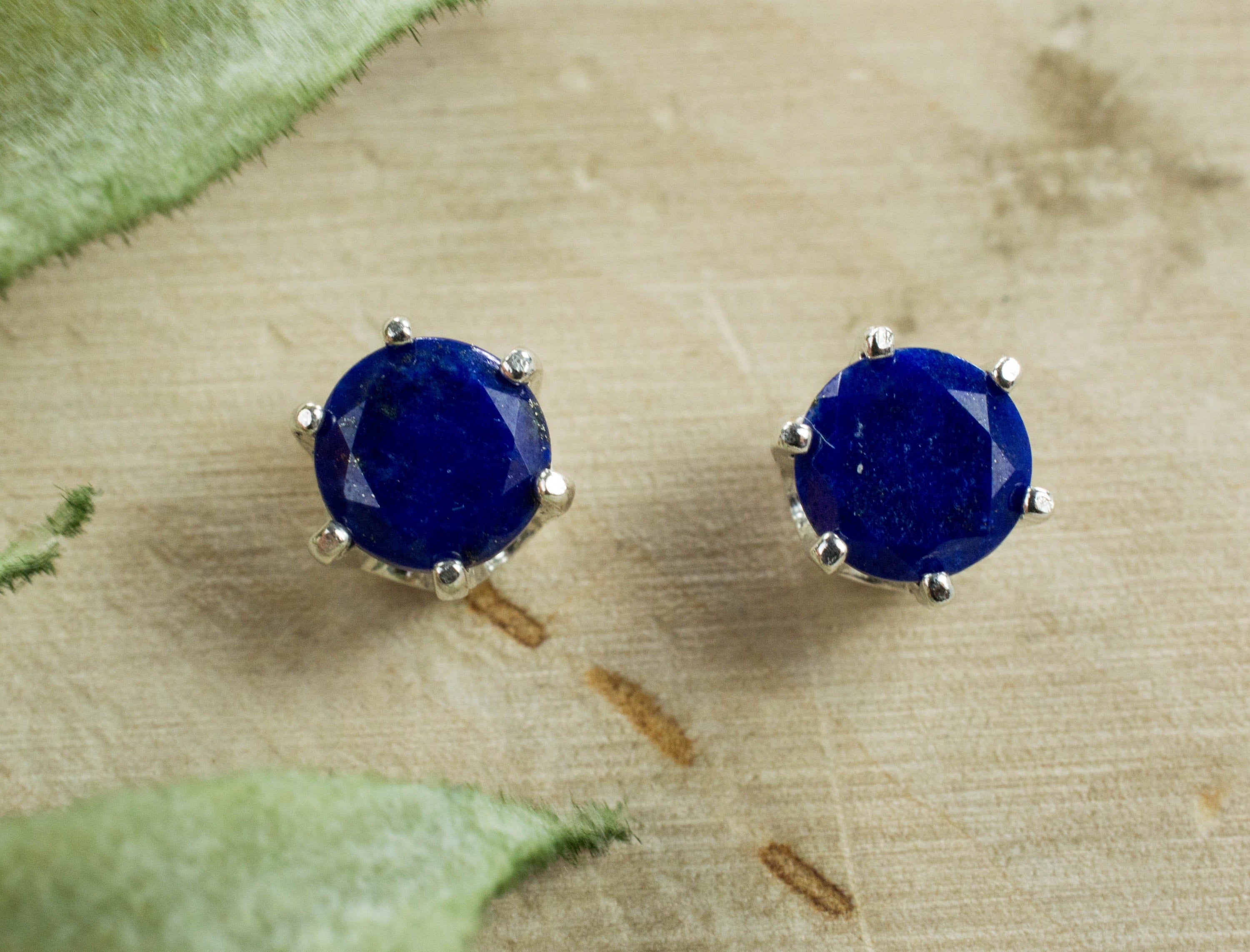 Lapis Lazuli Earrings, Genuine Untreated Afghan Lapis; 1.260cts - Mark Oliver Gems