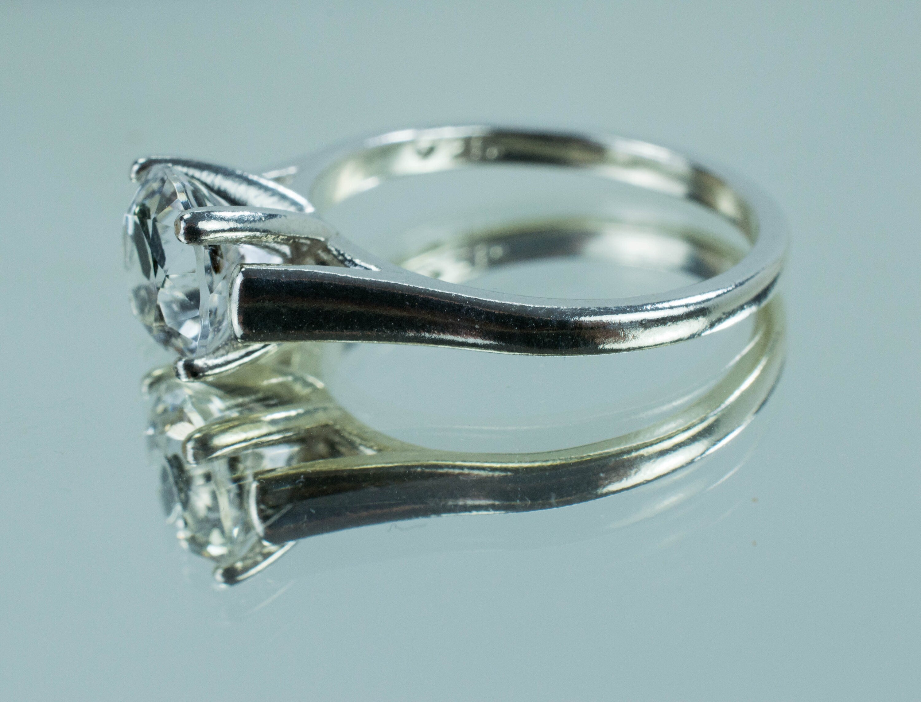 Chlorite Quartz Sterling Silver Ring; Genuine Untreated Tanzanian Quartz - Mark Oliver Gems