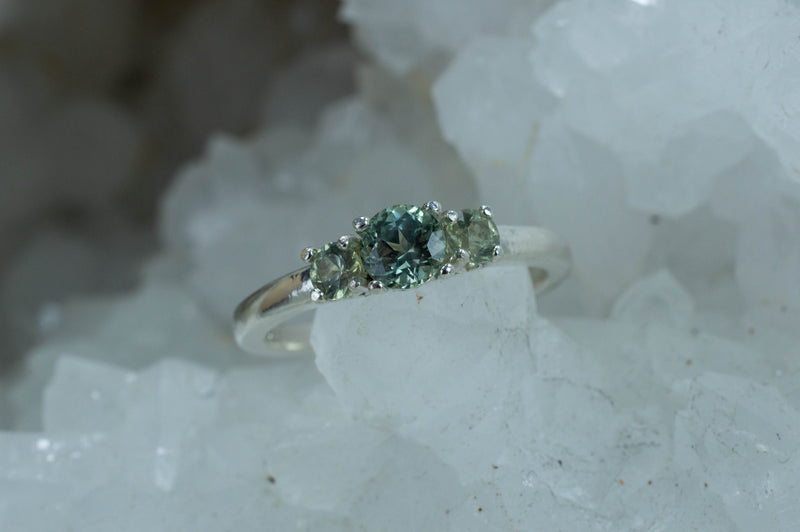 Montana Sapphire Ring, Genuine Untreated USA Sapphires