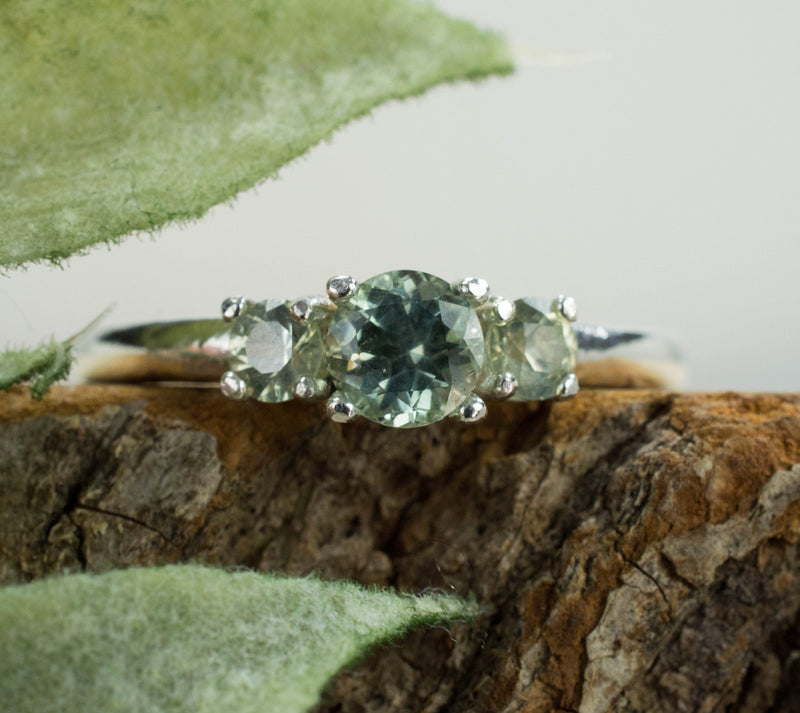 Montana Sapphire Ring, Genuine Untreated USA Sapphires