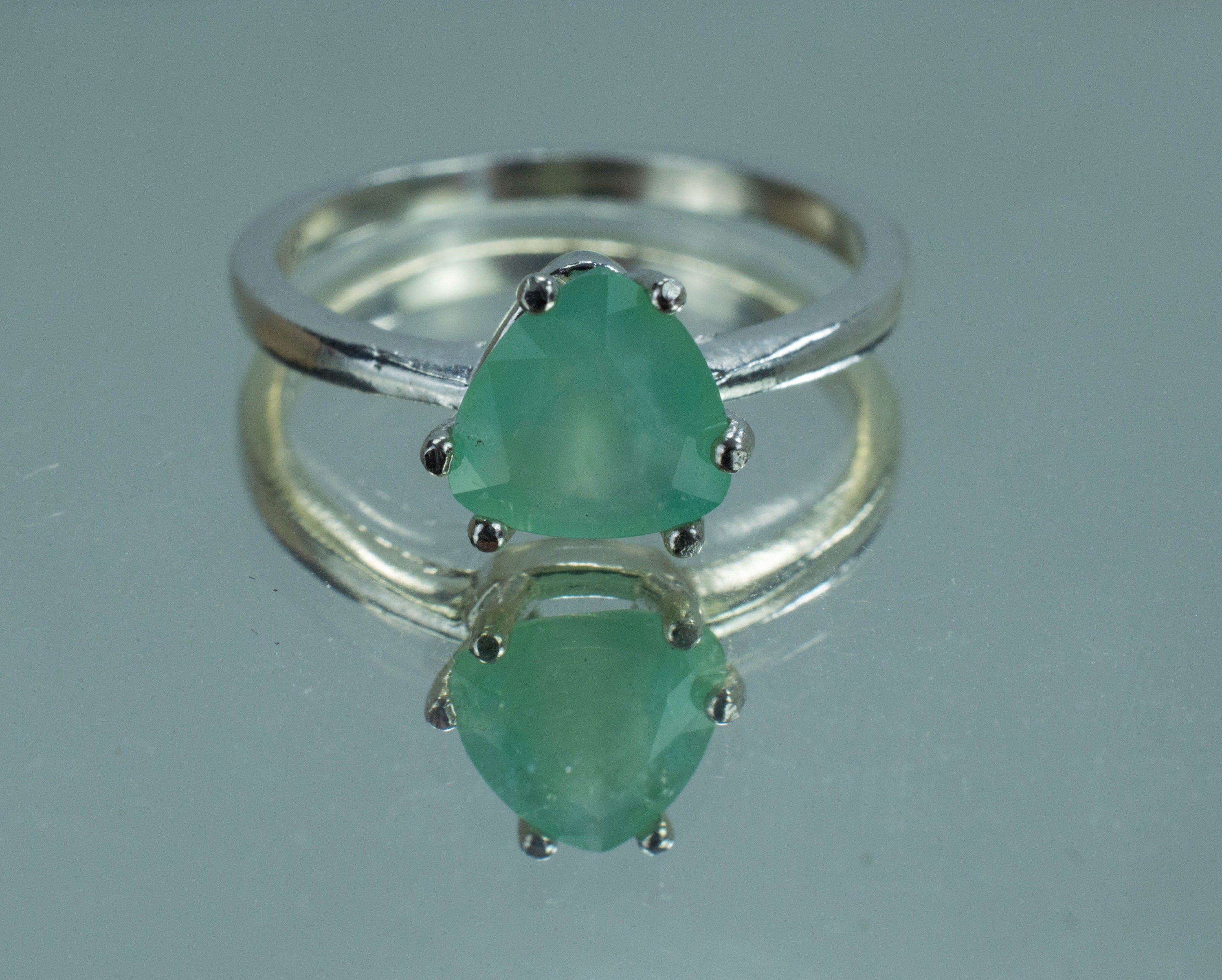 Chrysoprase Ring, Natural Untreated Australian Chrysoprase - Mark Oliver Gems