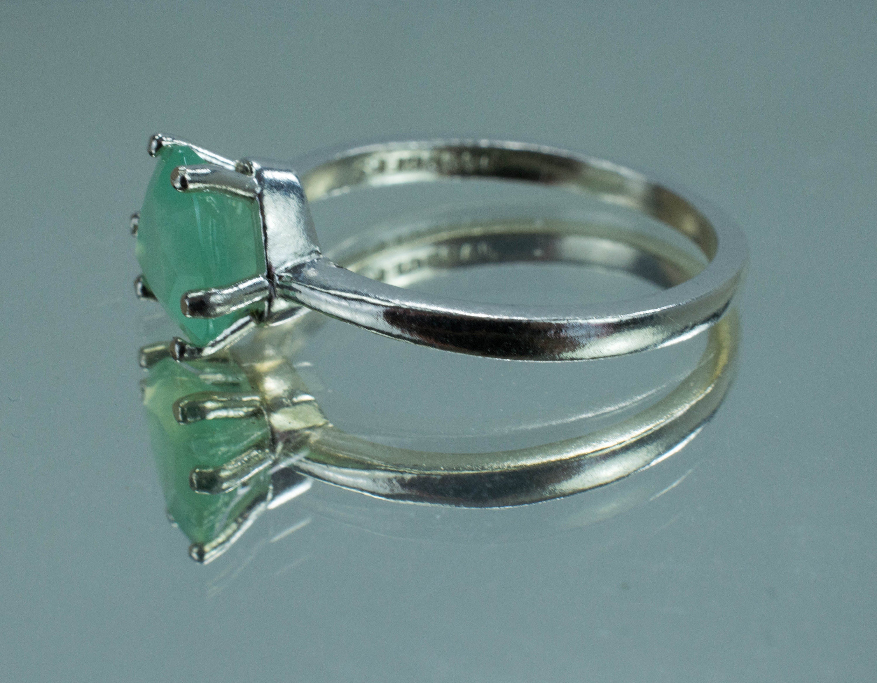 Chrysoprase Ring, Natural Untreated Australian Chrysoprase - Mark Oliver Gems