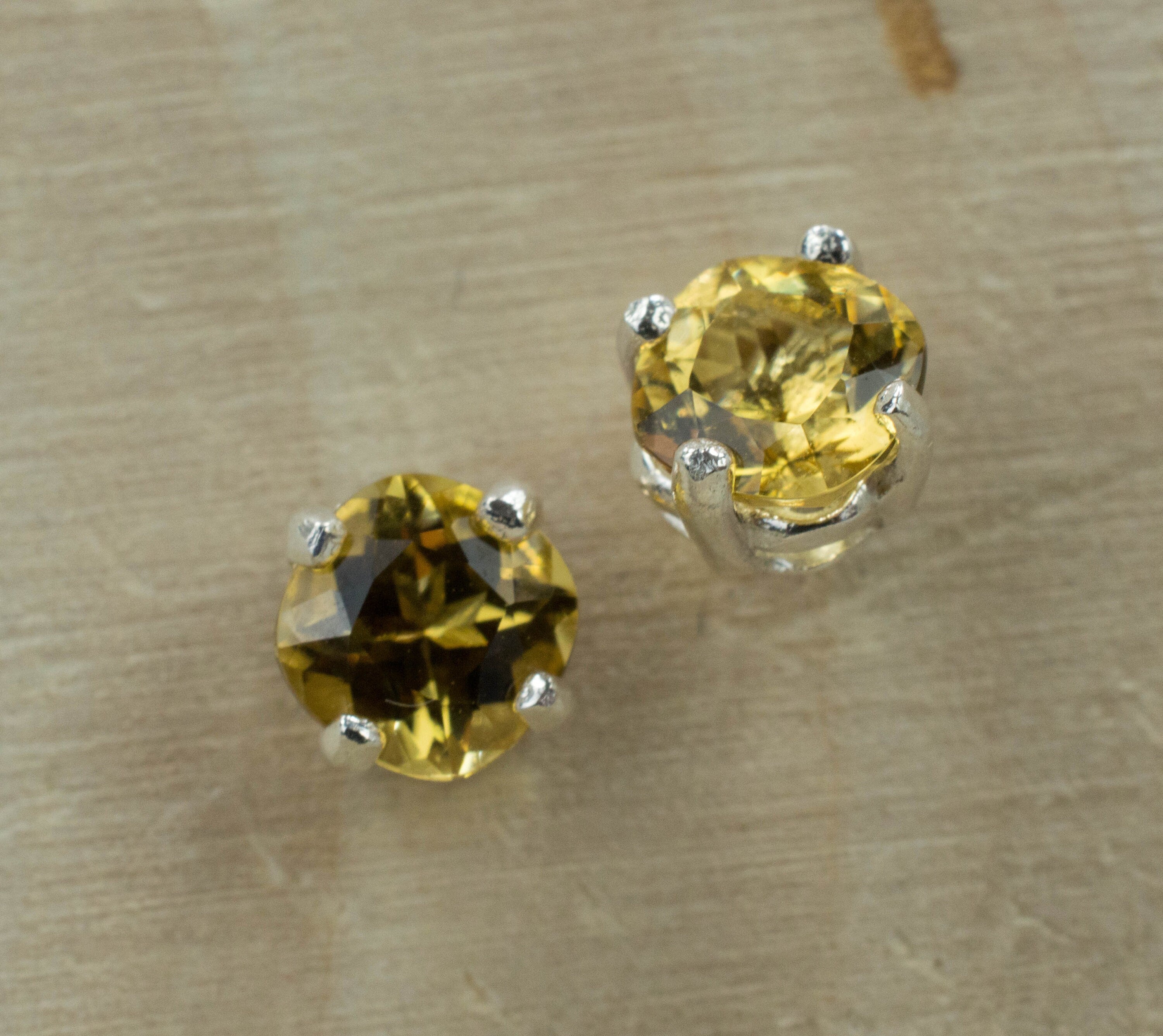 Heliodor Earrings, Genuine Madagascar Golden Beryl - Mark Oliver Gems