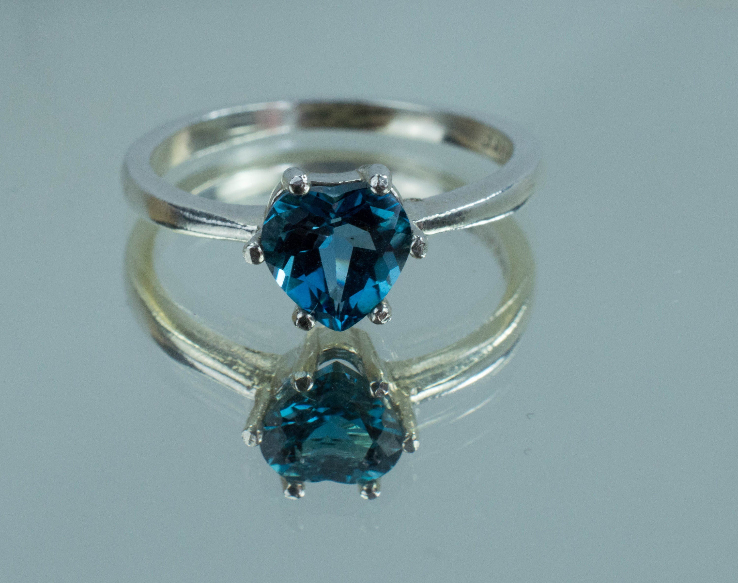 London Blue Topaz Ring, Genuine Brazilian Topaz - Mark Oliver Gems