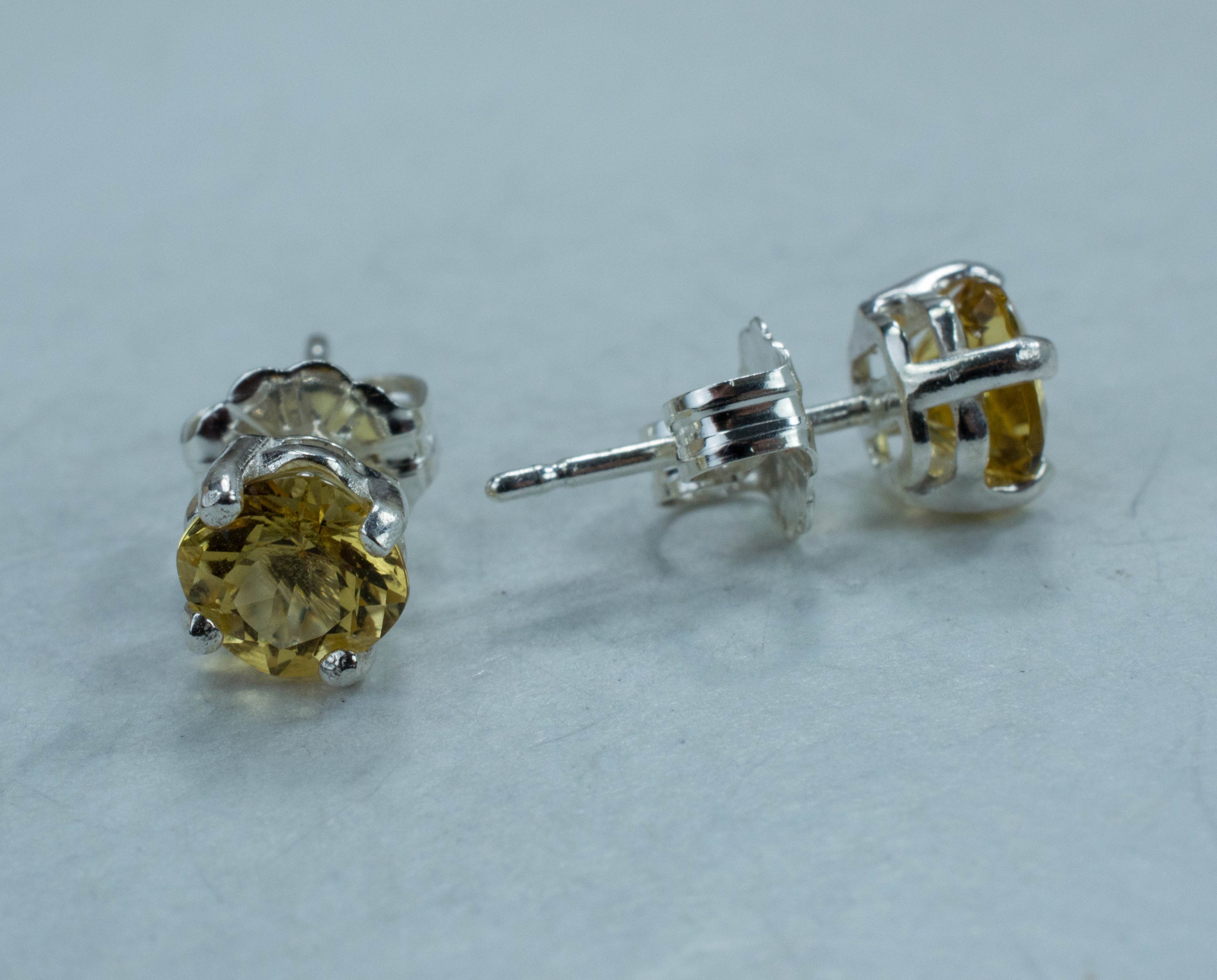 Heliodor Earrings, Genuine Madagascar Golden Beryl - Mark Oliver Gems