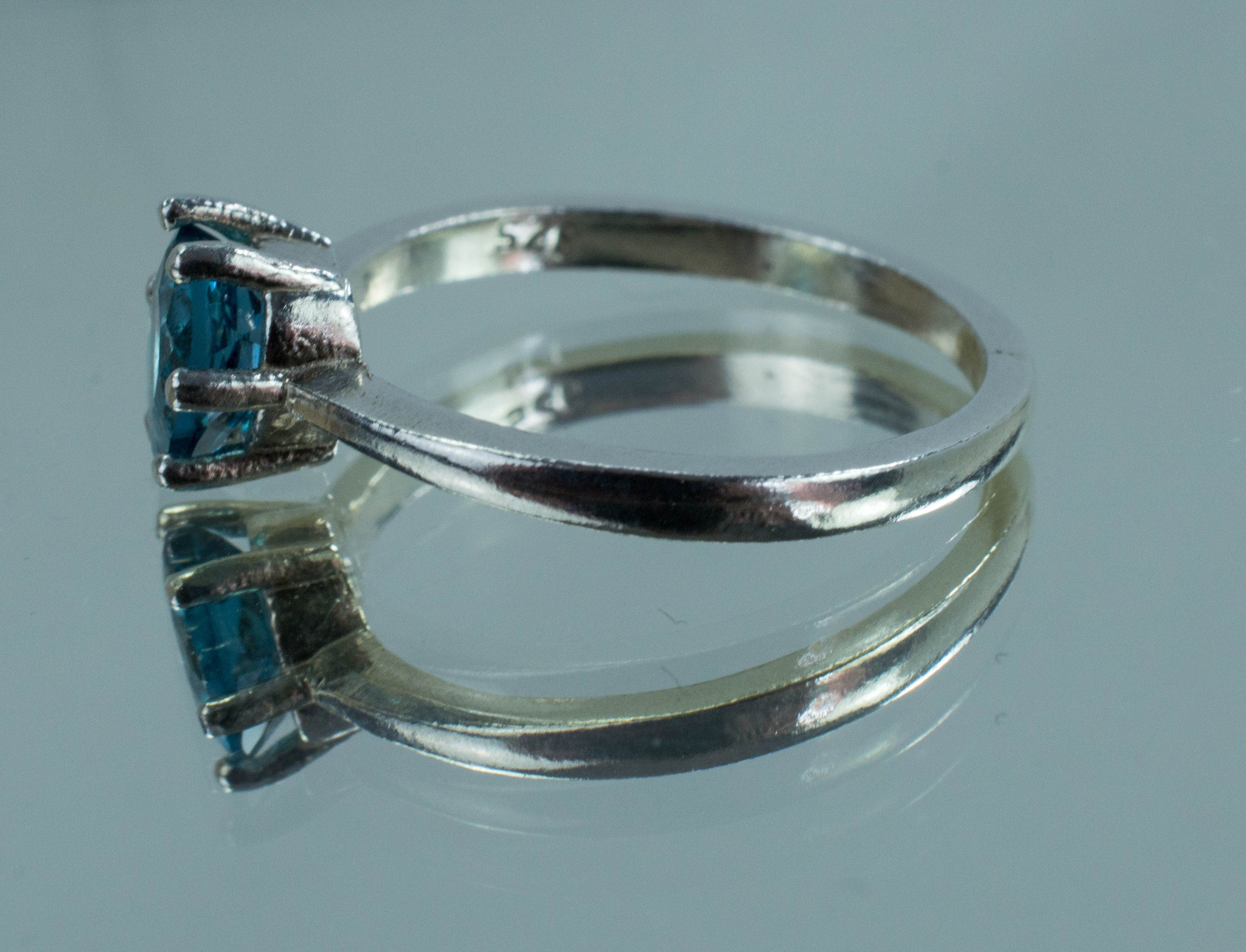 London Blue Topaz Ring, Genuine Brazilian Topaz - Mark Oliver Gems